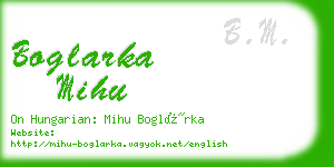 boglarka mihu business card